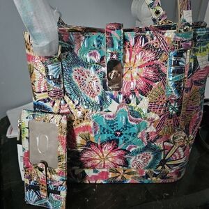 Brahmin Colorful Floral Women's Bag Set